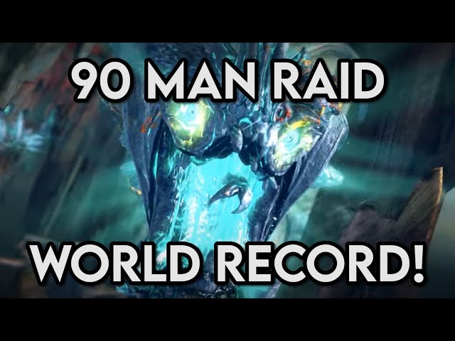 90 Player Guild Wars 2 Raid : Dragon's Stand WORLD RECORD Speedrun!