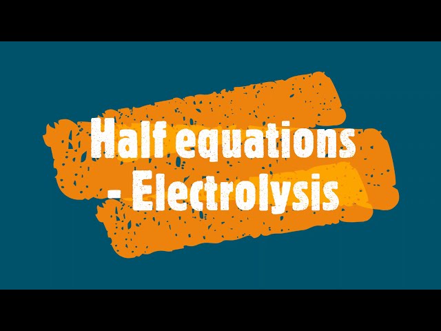 half equations