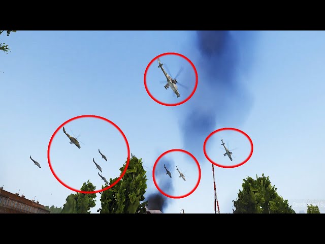 Russia Attack! KA-52 helicopter and T-14 Armata tank shot down by Ukraine - ARMA 3