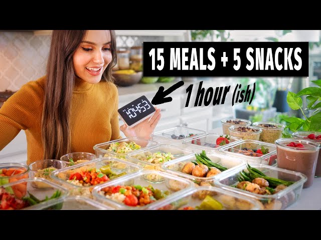 Healthy Weight Loss Meal Prep - Done in 1 Hour