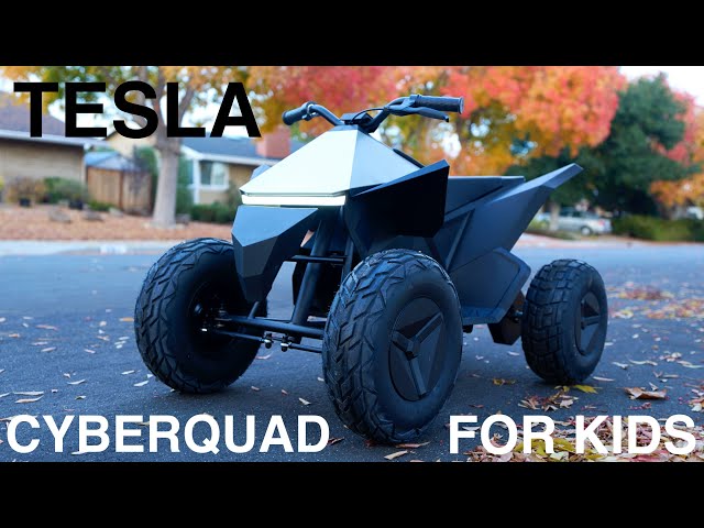 Tesla Cyberquad for Kids Unboxing and Test Drive