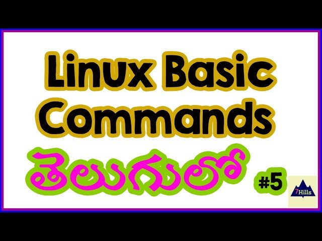 Linux Basic Commands In Telugu
