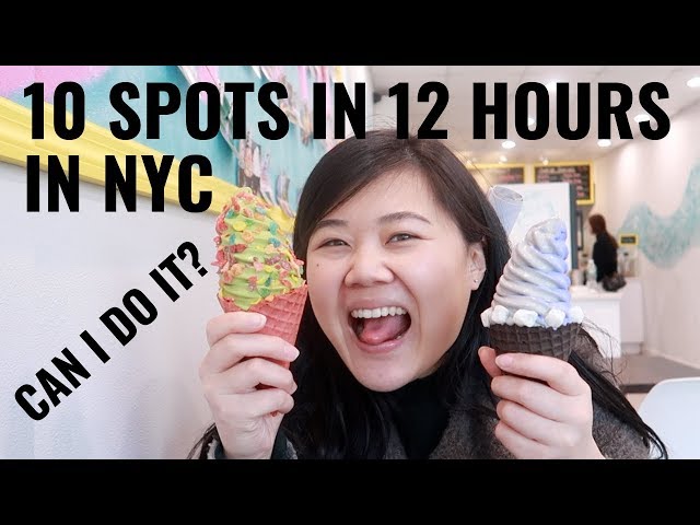 EATING AT 10 DELICIOUS NYC PLACES IN 12 HRS CHALLENGE
