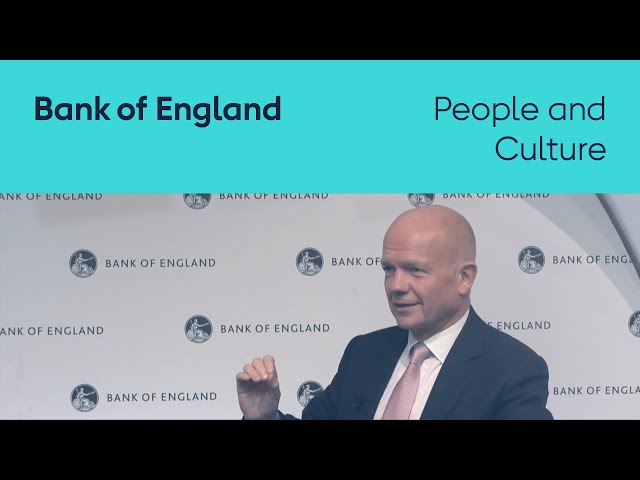 Bank of England Flagship Seminar with Lord Hague of Richmond