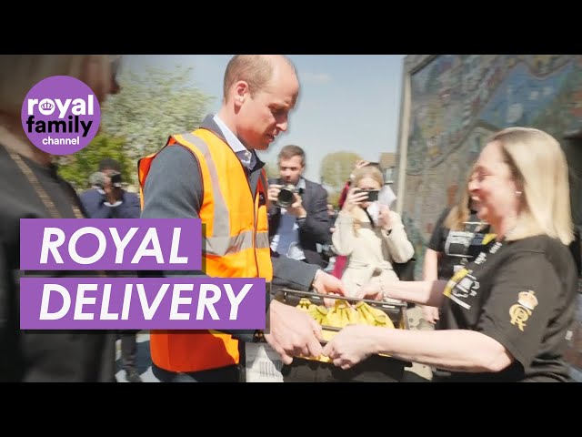 Prince William Delivers Food to West London Youth Centre