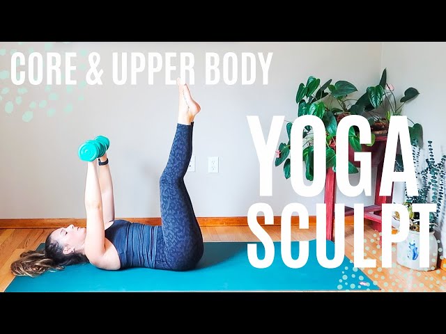 30-MINUTE YOGA SCULPT | Abs, Arms, Glutes | Real-Time Workout *Optional Weights*