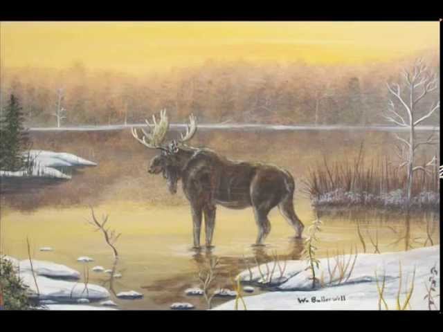 WILDLIFE ART -Painting A Moose (2007)