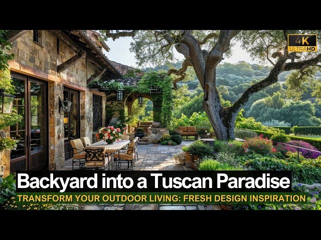 Transform Your Backyard into a Tuscan Paradise: Outdoor Living Inspiration