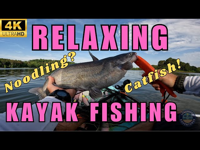 ****KAYAK CATFISHING! ****     Jugline Kayak Fishing on Lake Eufaula.#relaxingfishing