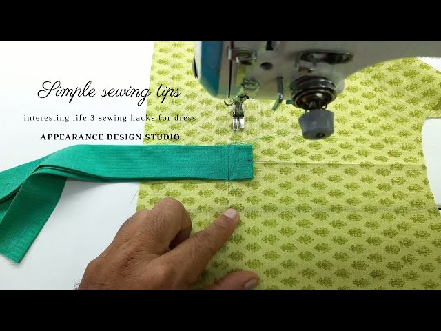 Sewing basics for beginners 🌟⚡️👍Simple sewing tips and interesting life 3 sewing hacks for dress