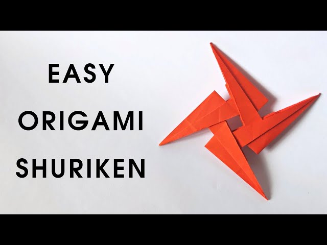 Origami SHURIKEN | How to make a paper ninja star | Origami weapon