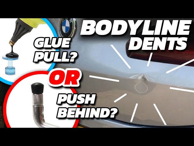 Removing BODYLINE Dents! | GLUE or PUSH? What’s best?