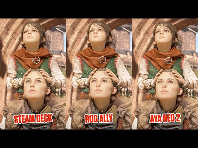 A Plague Tale Requiem - Steam Deck vs ROG Ally vs Aya Neo 2