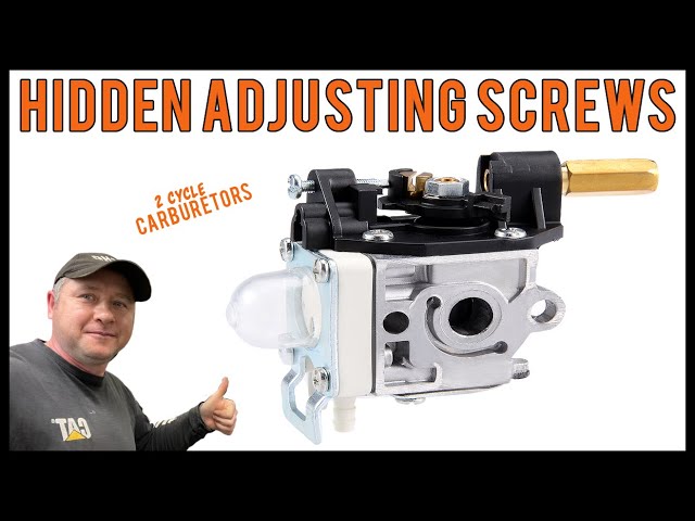 Hidden Carburetor Adjusting Screws On 2 Stroke Weedeaters and Leaf blowers