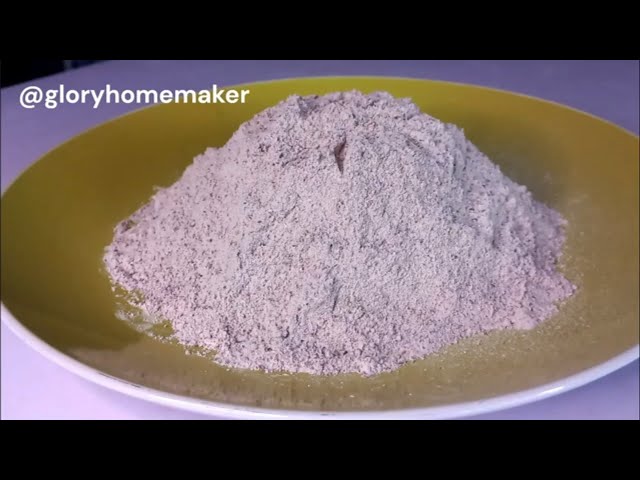 How To Make Amala Flour From Scratch | Yam Flour Edible Fibre | Glory Homemaker