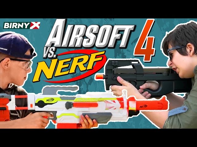 Airsoft vs Nerf 4 - Nerf War vs Airsoft Deathmatch - PART 1