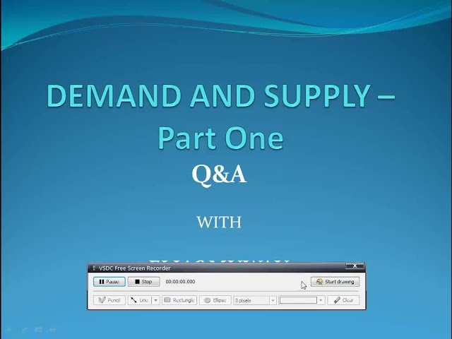 Q&A:- Demand and Supply Part One