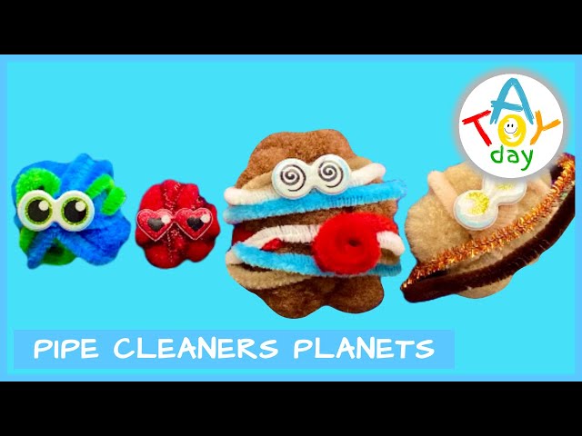 DIY Pipe Cleaners Planets | Solar System Model Craft | 8 Planets Project for kids | Planets Craft