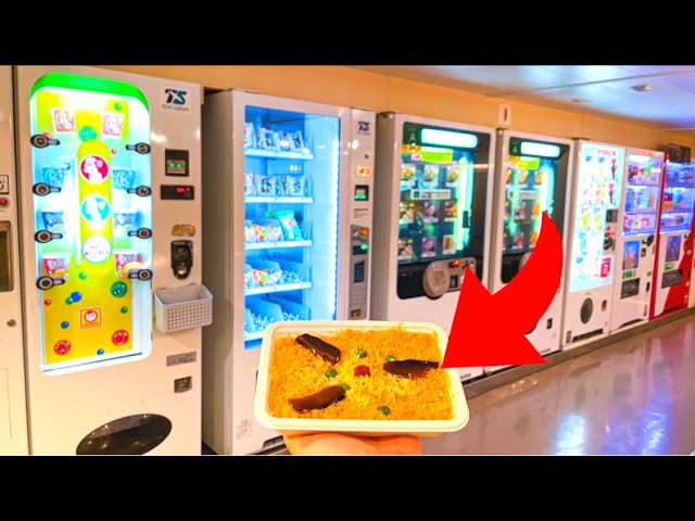 Japan's Unique Ferry24 Hour Bento Vending Machine Overnight｜Bunk Beds｜Dense Fog Warning in effect