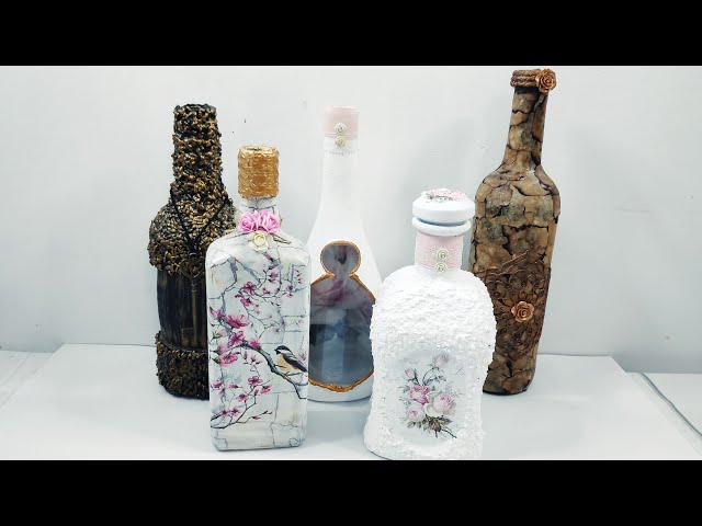 5 ideas for decorating glass bottles
