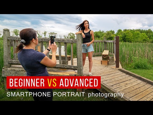 Beginner VS Advanced | iphone SMARTPHONE PORTRAIT PHOTOGRAPHY tutorial for beginners