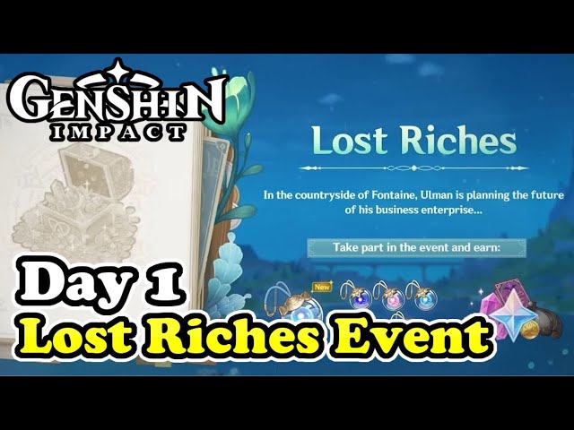 Lost Riches Event Day 1 | Treasure Area 1 | Genshin Impact