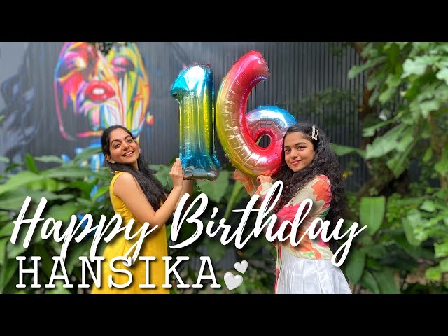 Happy 16th Birthday Hansika ♥️ | Ahaana Krishna , Hansika Krishna