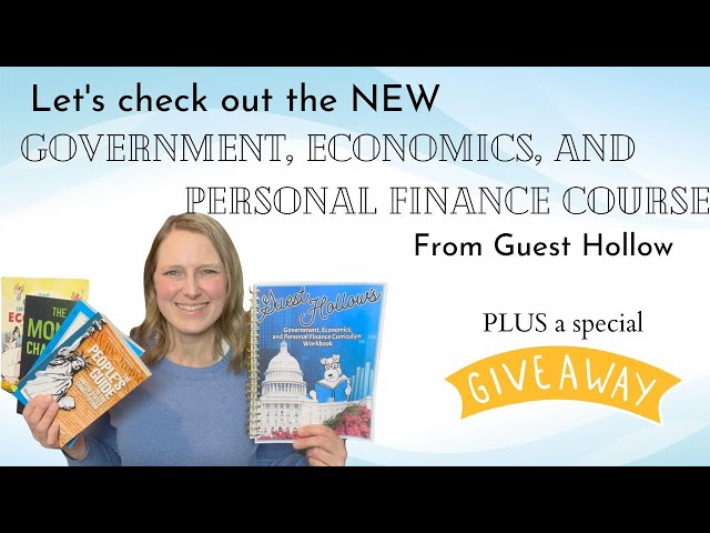 Check out the NEW Government, Econ, and Personal Finance Course from Guest Hollow! | And a GIVEAWAY!