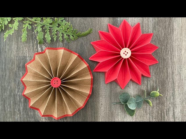2 Easy Paper Rosettes | DIY Crafts