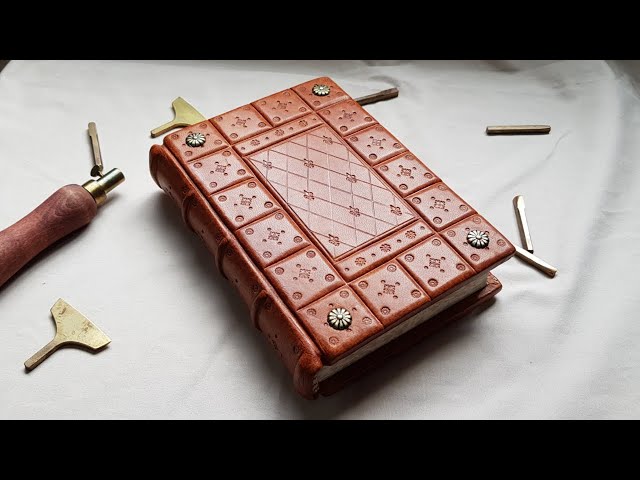(Bookbinding) Making  leather journal Book