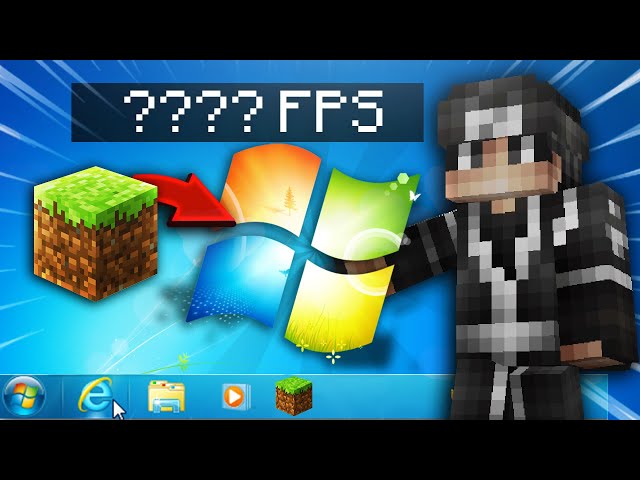 Playing Minecraft on WINDOWS 7 in 2021...