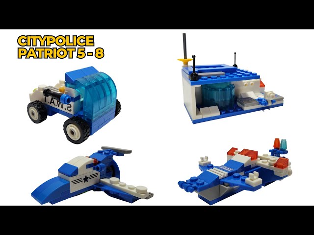 NON LEGO City Police 4 Set Build Speed Build  5-8