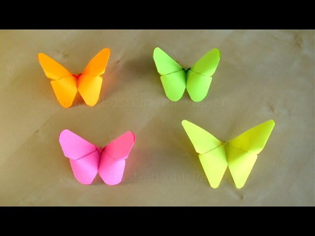 Origami Butterfly: How to fold a butterfly out of paper - DIY Room & Wall Decor - Easy tutorial