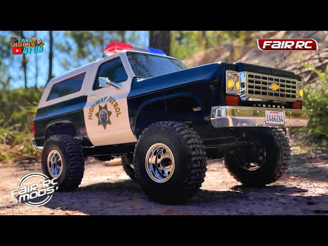 FCX24 Chevrolet K5 Blazer Highway Patrol Mod | FMS Fair RC | Unboxing & First Drive | Cars Trucks 4