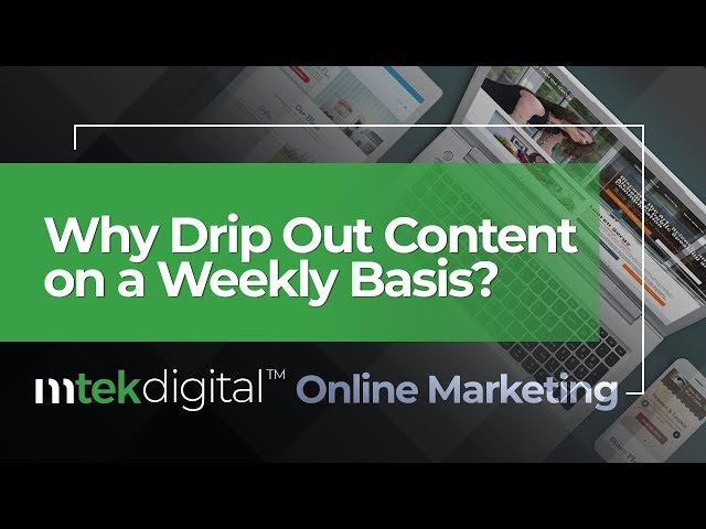 Drip content to your channels weekly to power-up your organic search value!
