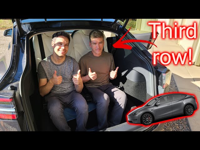 Putting Third Row Seats in My Tesla Model Y! Do they fit?