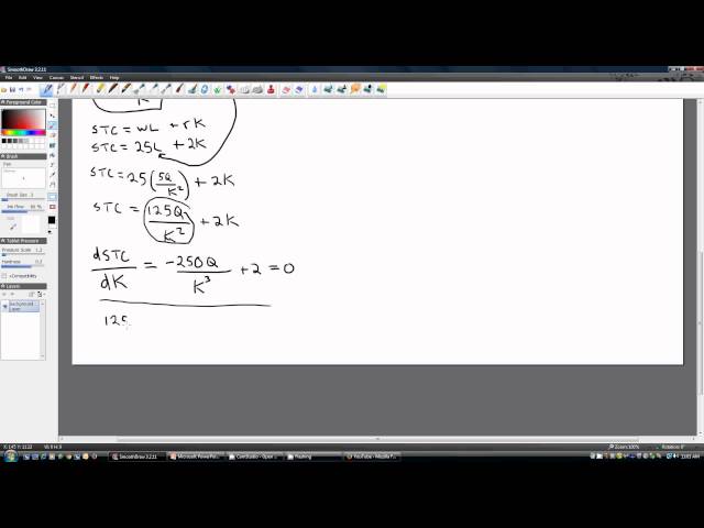 Deriving Long-Run Total Cost and Average Cost Equations