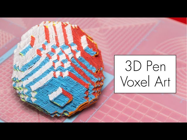 3D Pen Voxel Art using the 3DMate Printing Mat