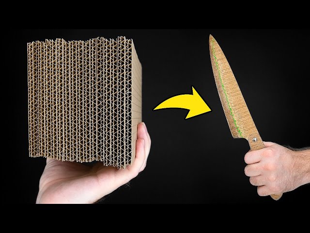 COOL HACK HOW TO MAKE A CARDBOARD KNIFE || Awesome Invention