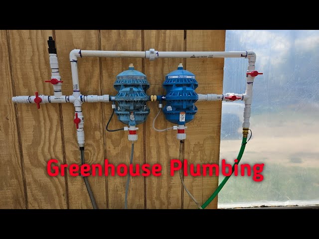 Greenhouse Plumbing and Water PH Correction.