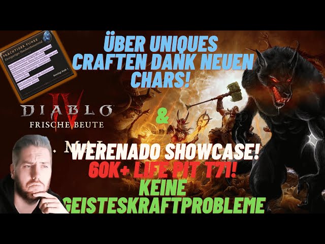 Diablo 4 - SCHNELLER Über Uniques! & WERENADO SHOWCASE! Bester Druiden Build? | Druide Build Deutsch