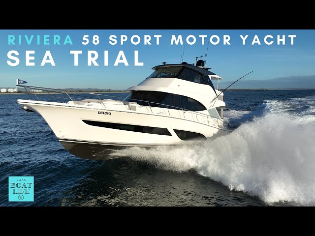 Sea Trial with Fuel Flow - Riviera 58 Sports Motor Yacht