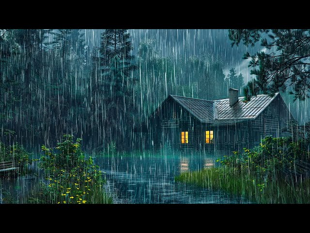 Rain 4K ⚡ Sleep Instantly with Thunderstorm Sounds | Torrential Rain on Metal Roof & Intense Thunder