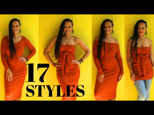 1. How To Style a Bodycon Midi Dress | 17 Style Hacks | Lookbook 2020 🌻JOYCY🌻 Capsule Wardrobe
