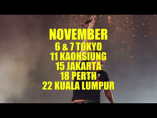 ✨ Coldplay Asia & Australia 2023 Tour (Official trailer)