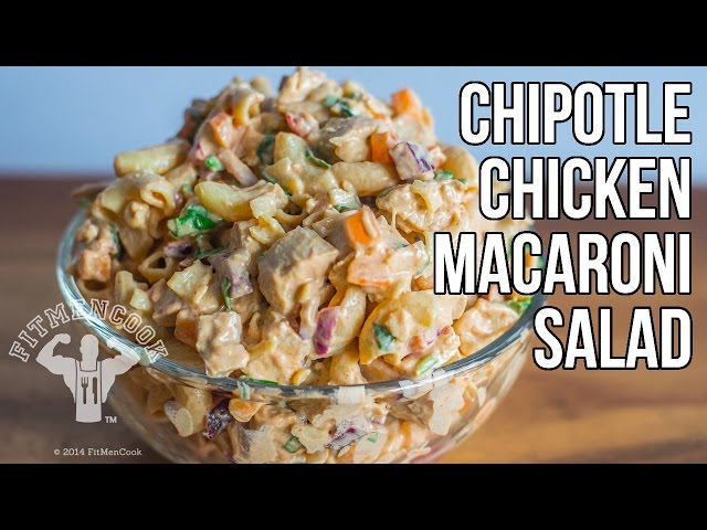 Chipotle Chicken & Quinoa Macaroni Salad / Ensalada Chipotle de Pollo y Macarrones de Quinoa
