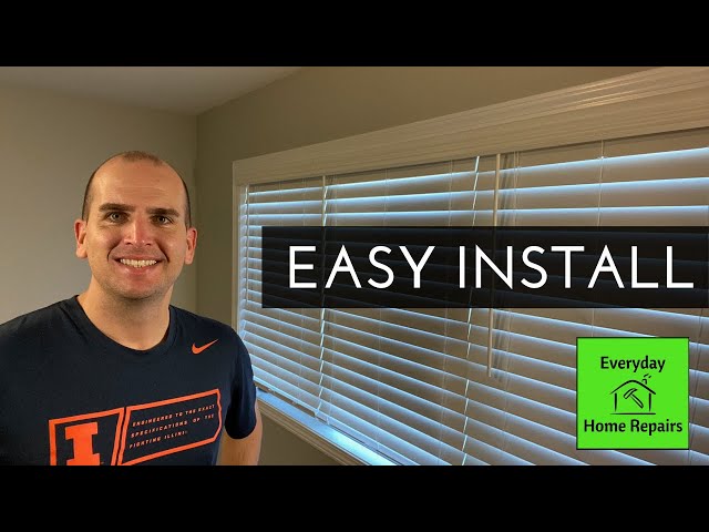 HOW TO INSTALL BLINDS | HOME DEPOT FAUX WOOD