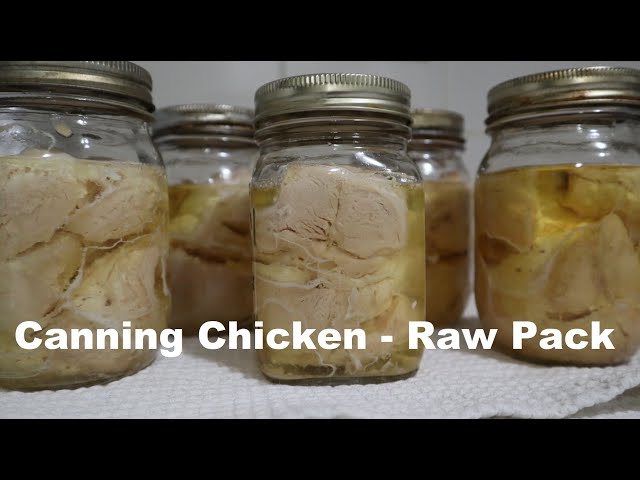 Pressure Canning Chicken - Easy Raw Pack
