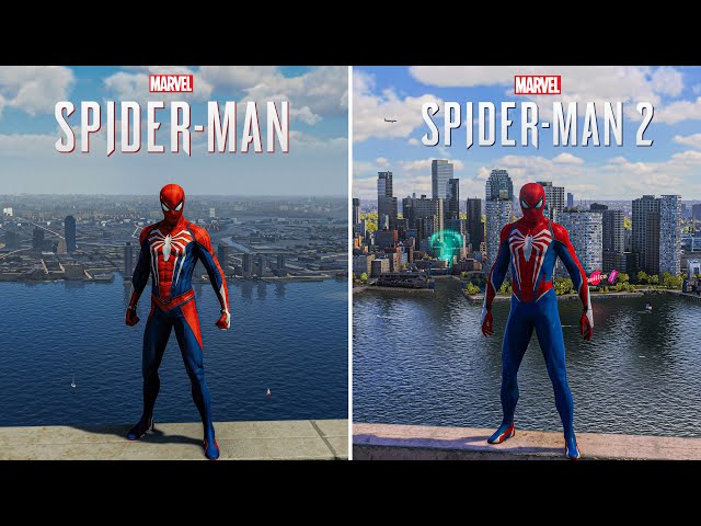 Spider-Man 2 vs Spider-Man Remastered - - Direct Comparison! Attention to Detail & Graphics! 4K