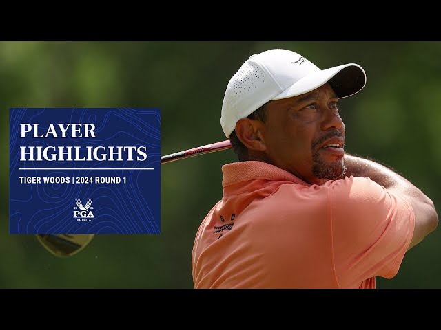 Tiger Woods Highlights | 2024 PGA Championship Round 1
